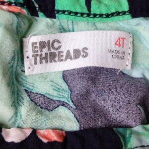 Hawaiian print comfy tank tip and shorts Epic Threads 4T